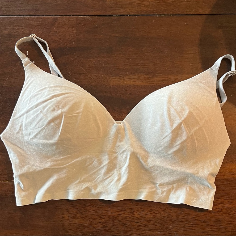 Pink Wireless Push-up Bra